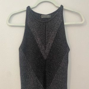 Anthropologie Glitter Halter Tank